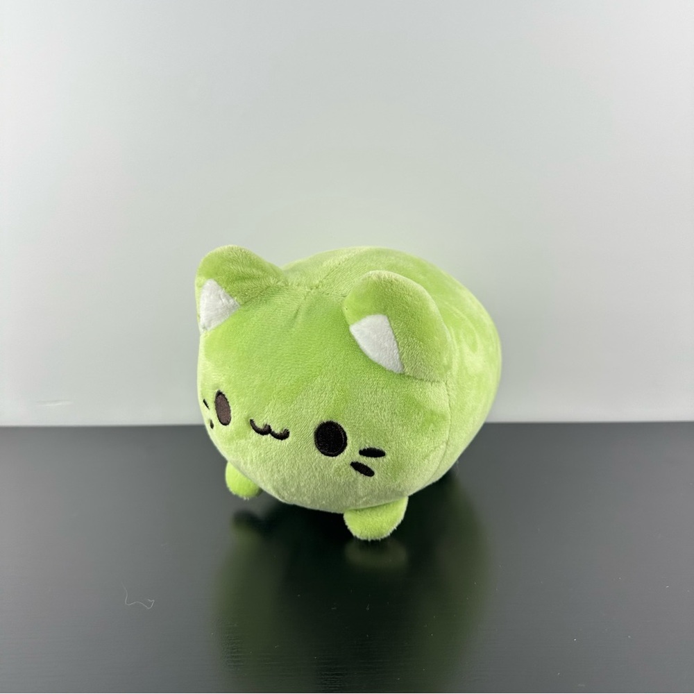 Aurora Tasty Peach Green Tea Meowchi Plush Stuffed Animal 9”